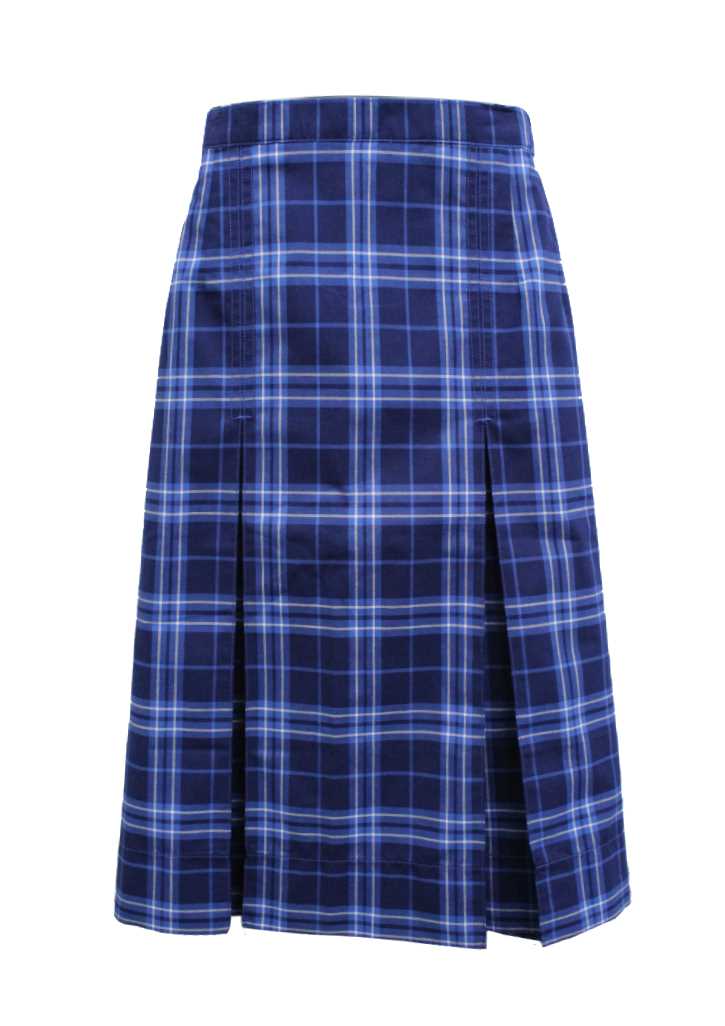 Timaru Girls High School Summer Skirt Blue Tartan